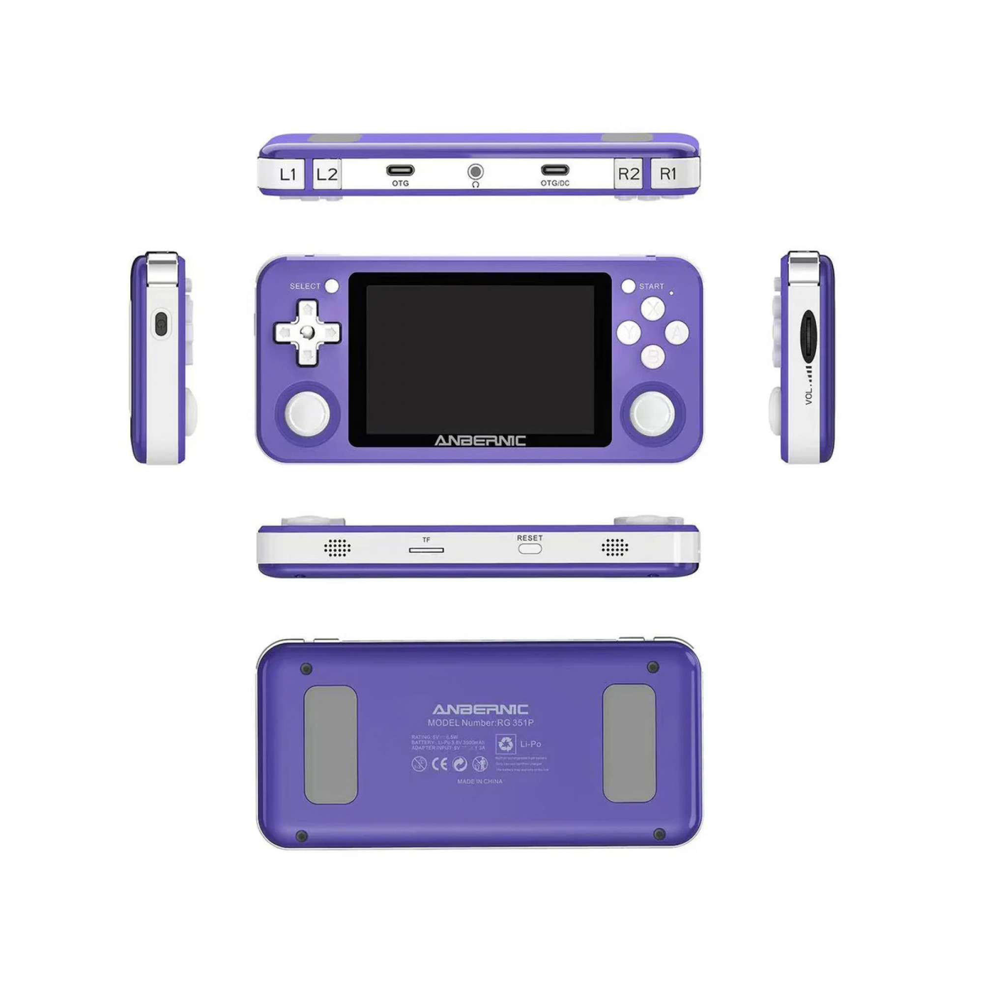 Портативная игровая приставка Anbernic RG351P 64GB Purple